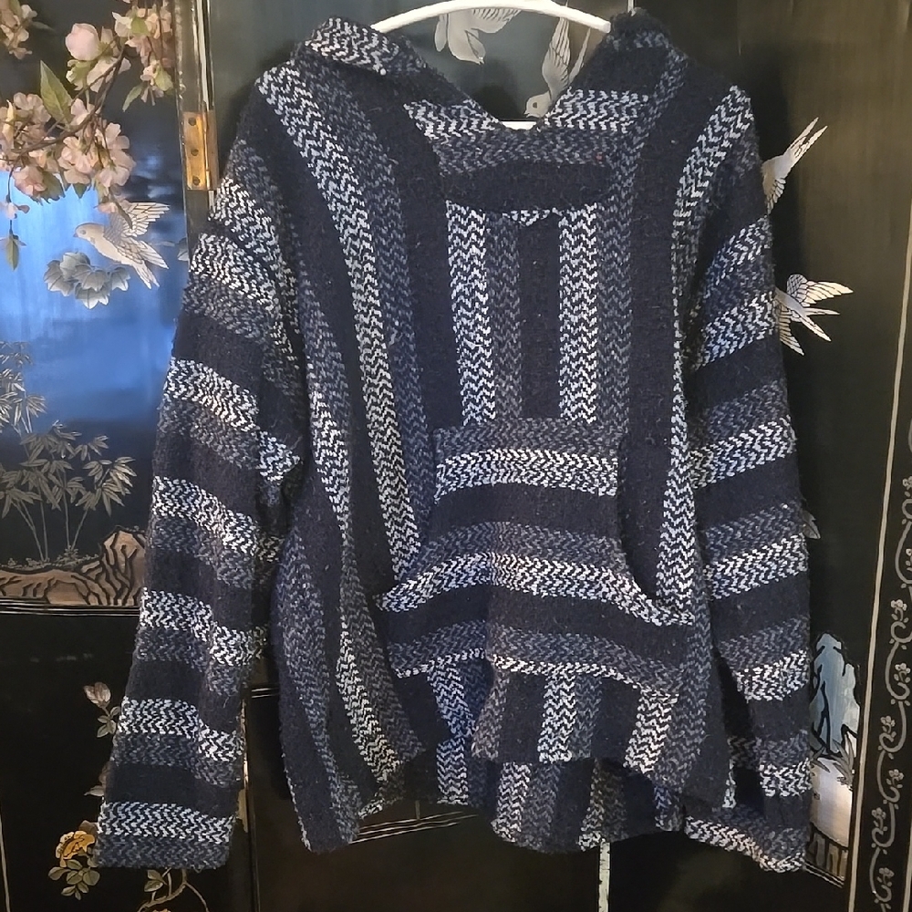 Cozy Striped Knit Hoodie